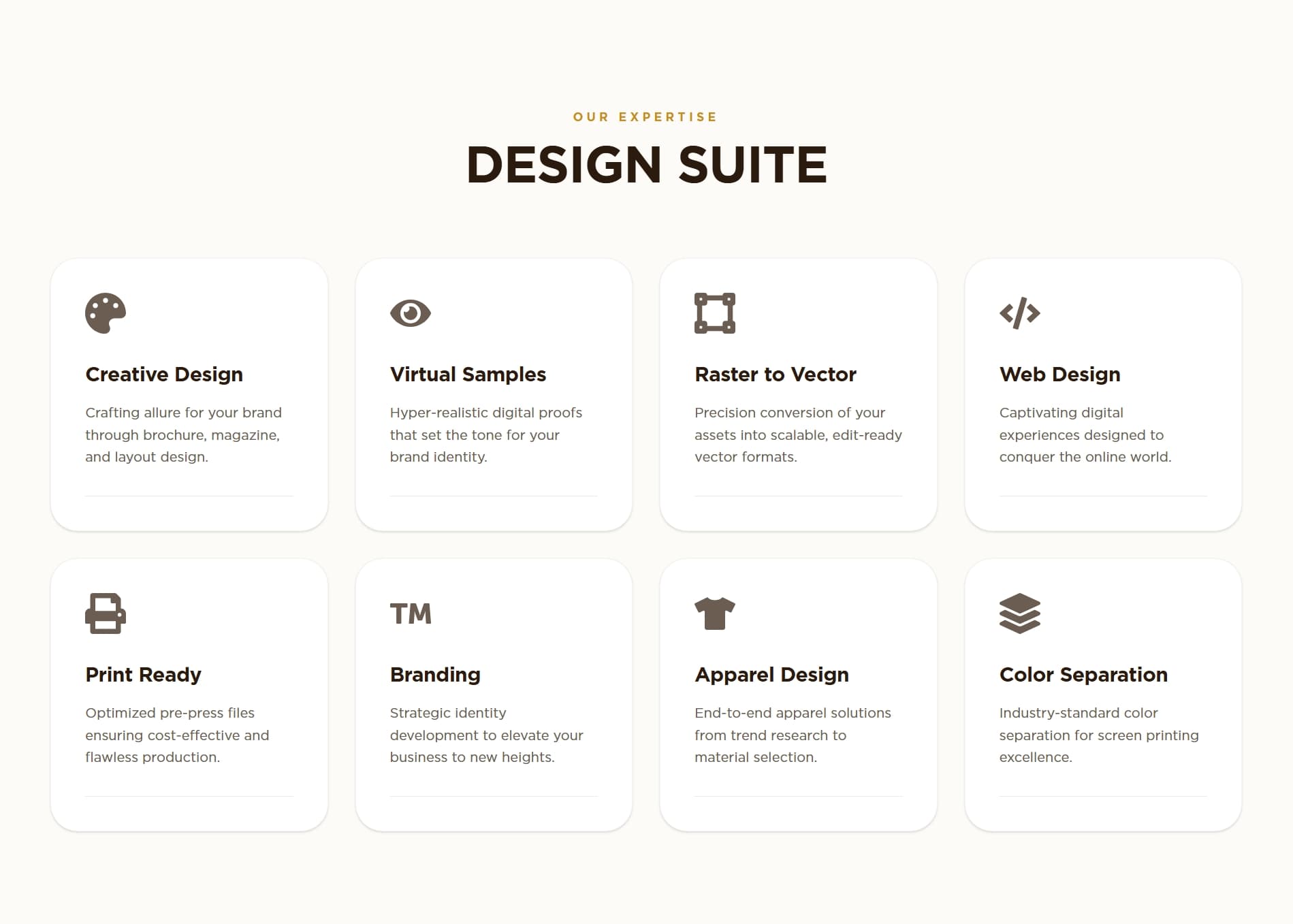 Bear Artworks website section two