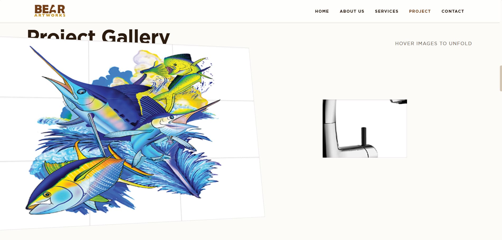 Bear Artworks website section five